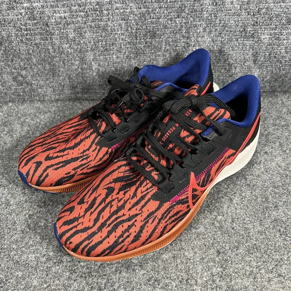 Nike Air Zoom Pegasus 38 Shoes‎ Womens Size 9 Running Tiger Print DQ7650-800